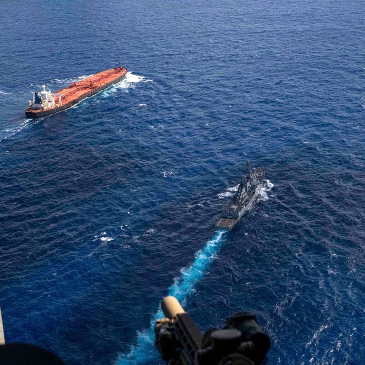 US Forces Board Iran-Linked Oil Tanker in Indian Ocean