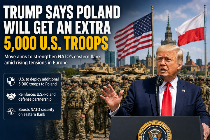 Trump Says Poland Will Get an Extra 5,000 U.S. Troops