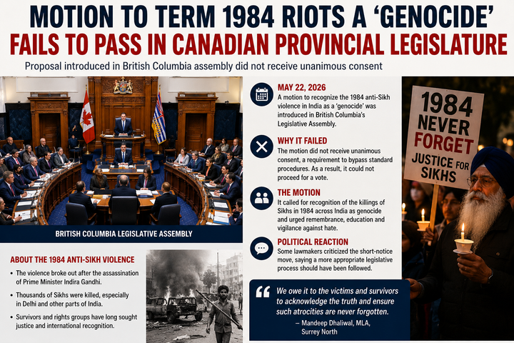 Motion to Term 1984 Riots a ‘Genocide’ Fails to Pass in Canadian Provincial Legislature