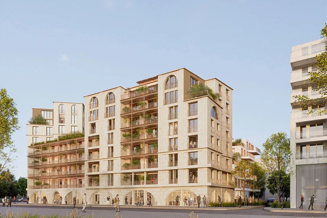Le Genova | Une Résidence Écologique Signée COBE  à Gennevilliers