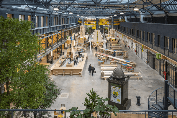 La Communale à Saint-Ouen | Une halle gourmande par KOZ Architectes