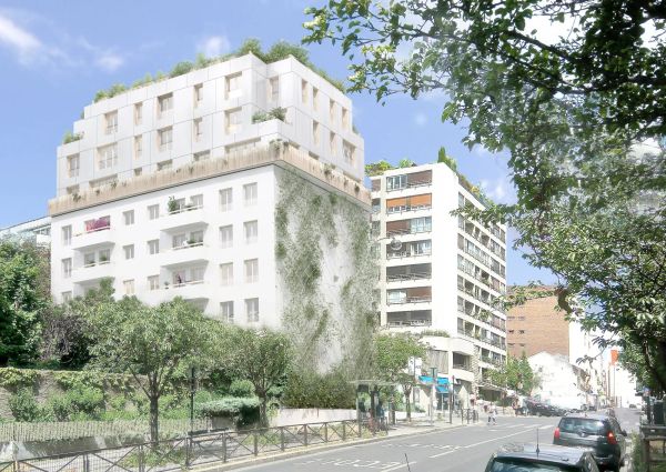 Nomade architectes | Couronnement végétal | Un mur vivant et évolutif