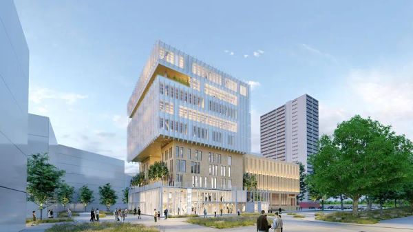 Engasser & Associés | CMS et médiathèque dans un jeu de volumes