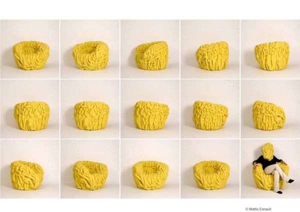 Ondule | une assise texturée entre matière et illusion numérique