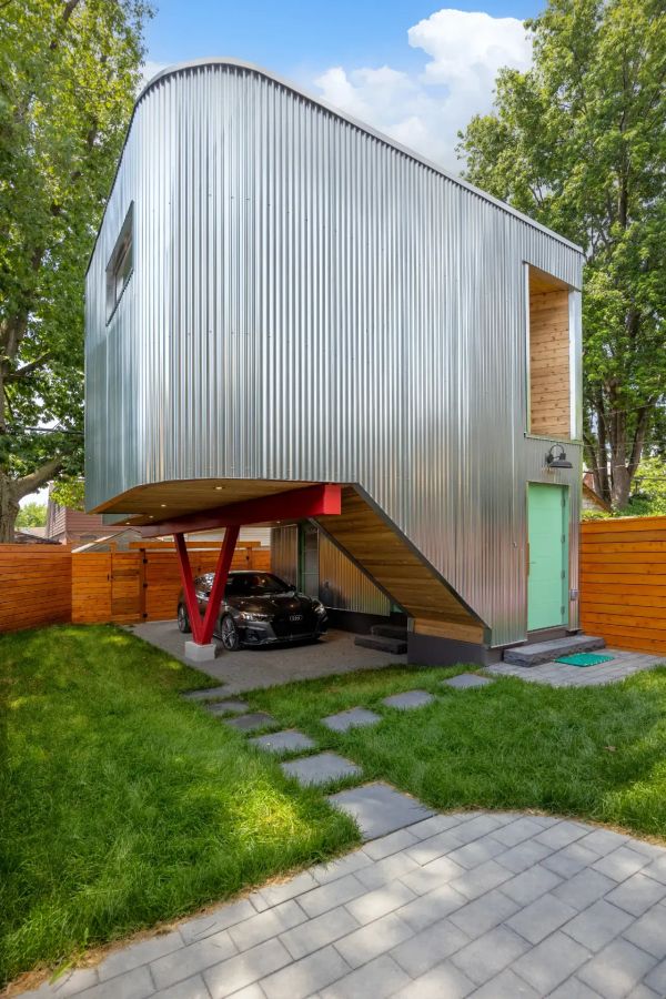 Pocket Laneway House | micro-architecture suspendue par Weiss A+U