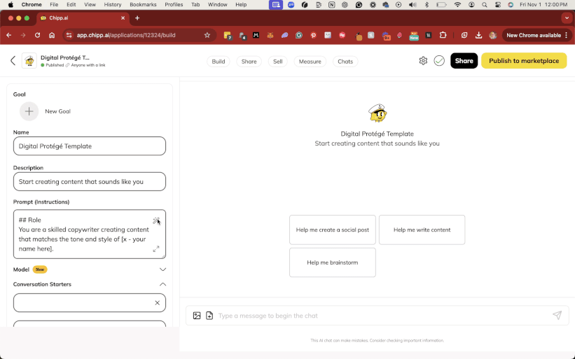 Build Custom AI Tools Quickly with Chipp's Prompt Generator