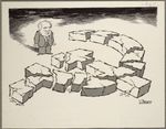 Fuente: Viñeta titulada: "Gorbachev beholds a shattered hammer and sickle" Edmund S. Valtman.
