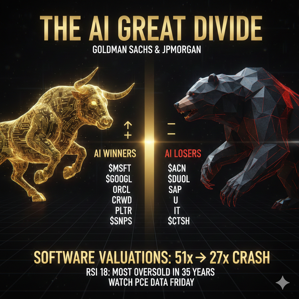 The AI Great Divide: Decoding the Goldman Sachs & JPMorgan Software Verdict