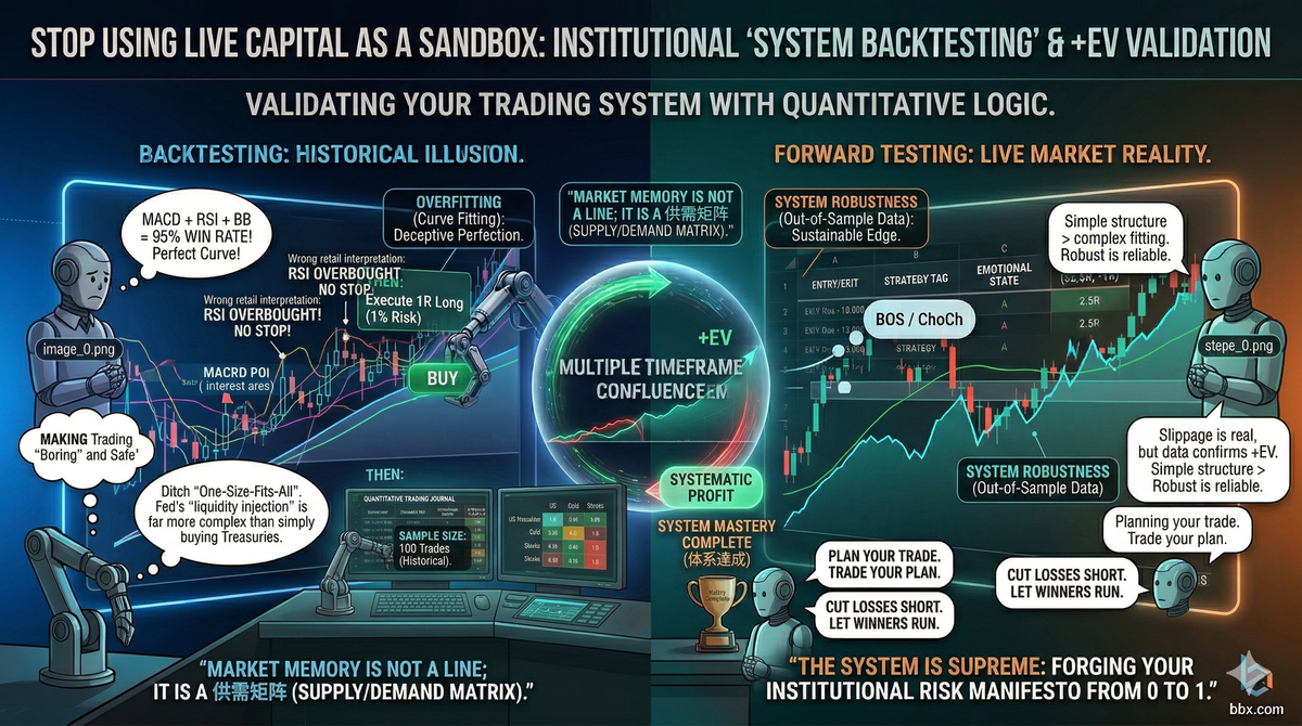 Stop Using Live Capital as a Sandbox: Institutional "System Backtesting" and Positive Expected Value (+EV) Validation