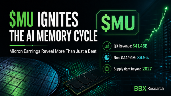 $MU Ignites the AI Memory Cycle: Micron’s Earnings Reveal More Than Just a Beat