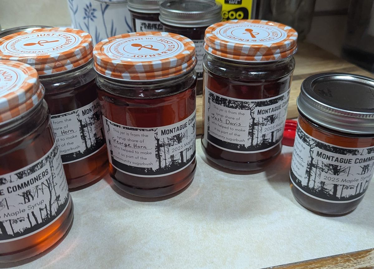 Almost time to distribute the syrup!