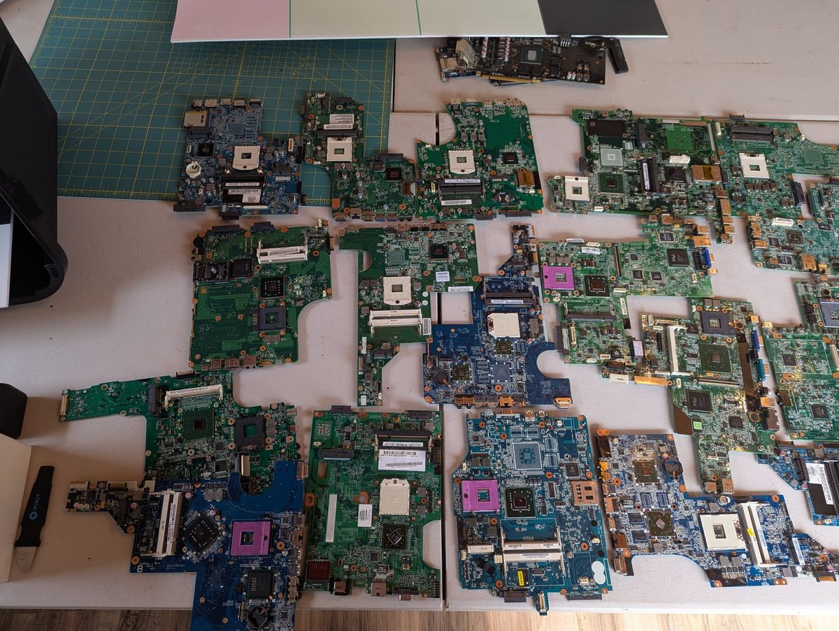 So many circuit boards!
