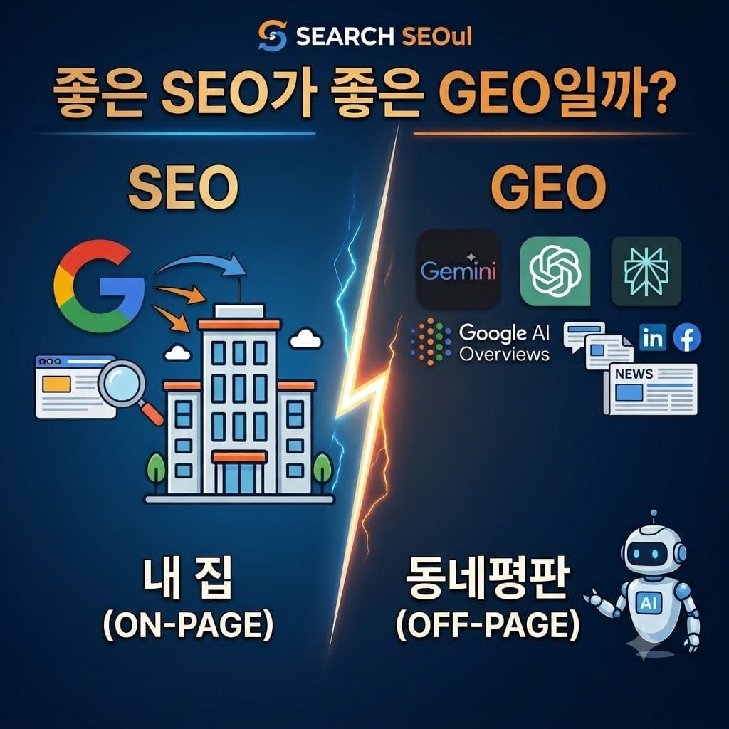 [Search SEOul] "좋은 SEO가 좋은 GEO다?"  구글의 제한된 진실 속 GEO의 진짜 승부처