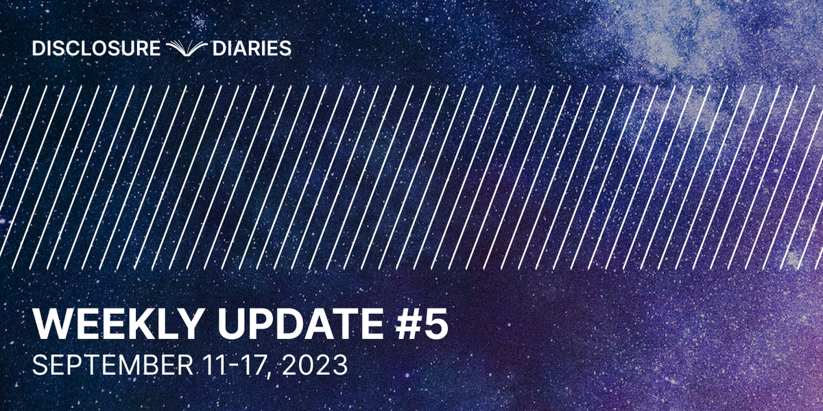 Disclosure Diaries Update #5
