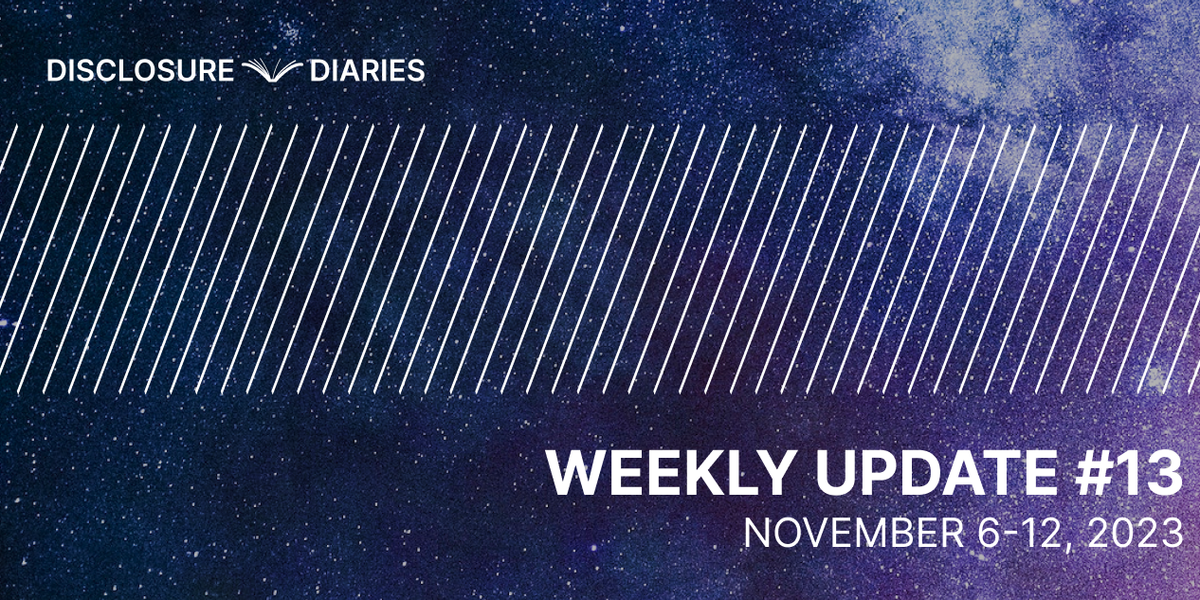 Disclosure Diaries Update #13