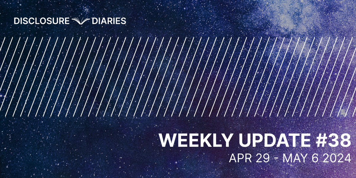Disclosure Diaries Update #38
