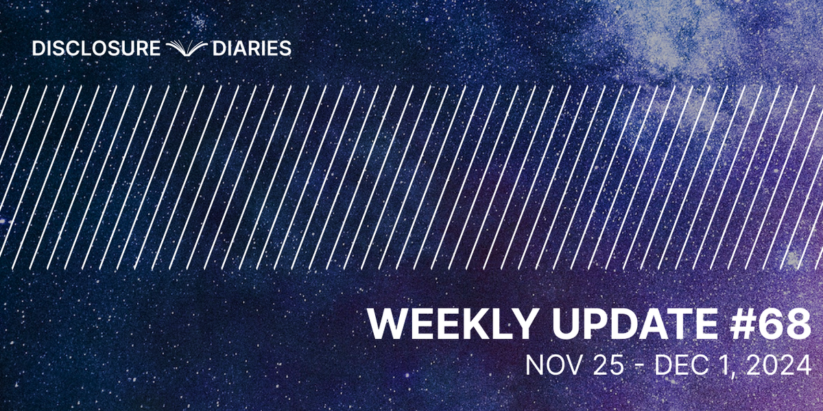 Disclosure Diaries Update #68