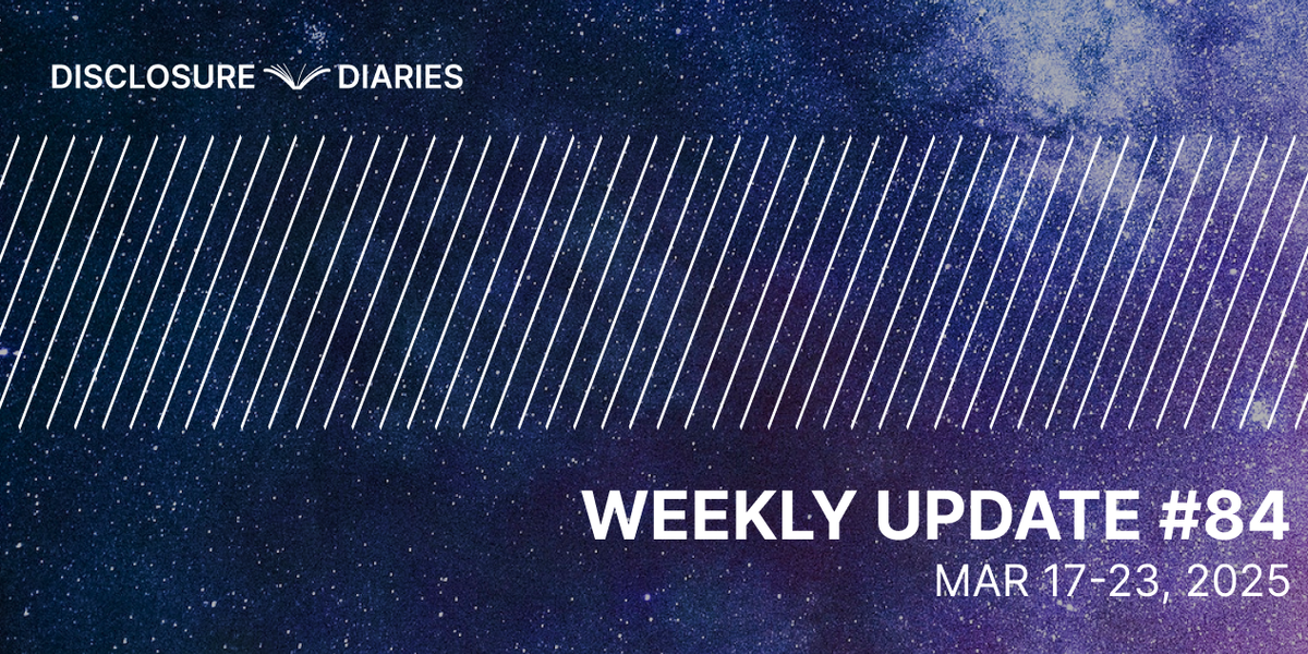 Disclosure Diaries Update #84