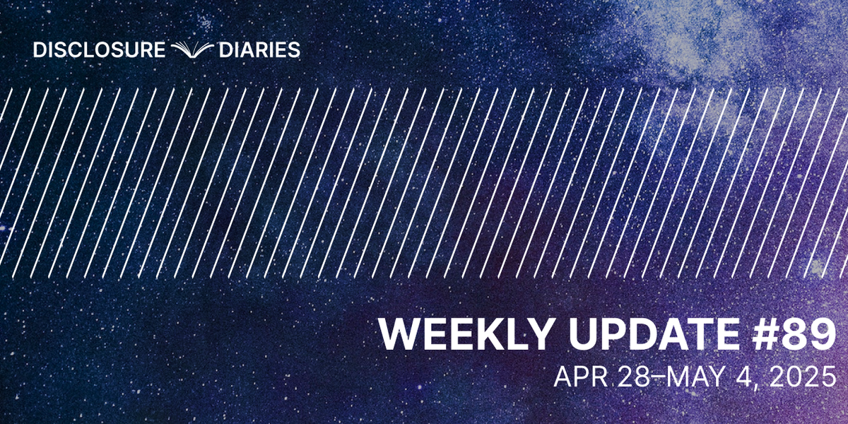 Disclosure Diaries Update #89