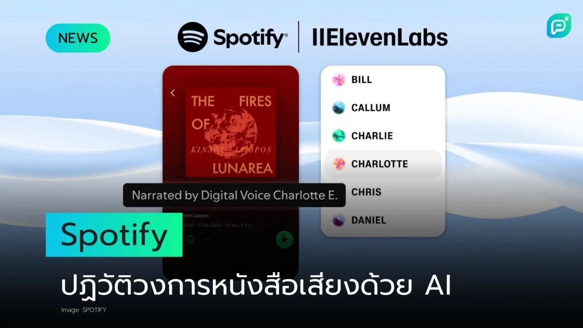 Spotify เปิดศักราชใหม่ด้วย AI Audiobooks ปฏิวัติวงการหนังสือเสียง