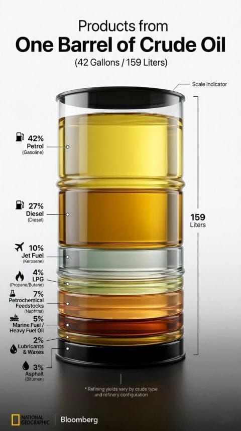 QCI #097 - Products from One Barrel of Crude Oil