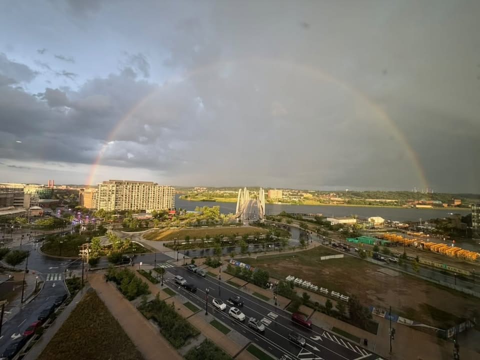 Full sky rainbow Friday evening