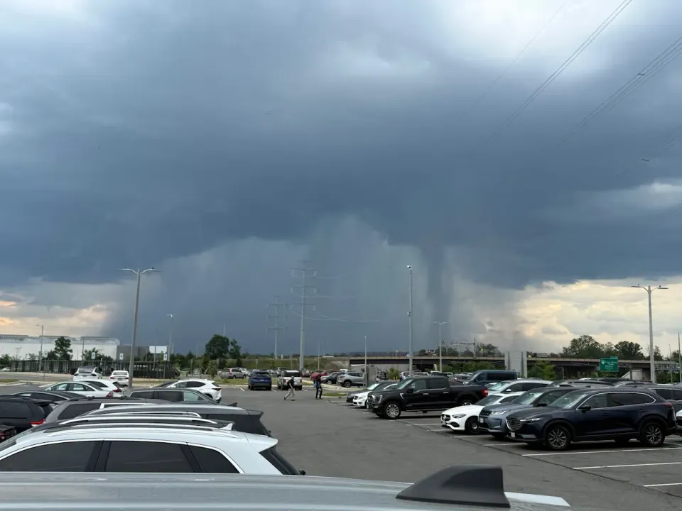 A storm over Manassas, Virginia, Monday.