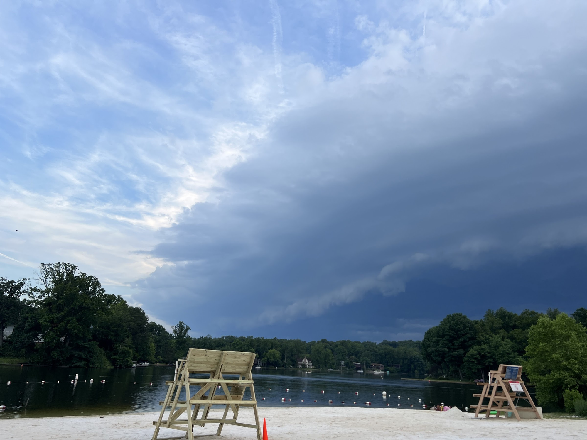 Storm approaching Falls Church, Virginia, Thursday night.