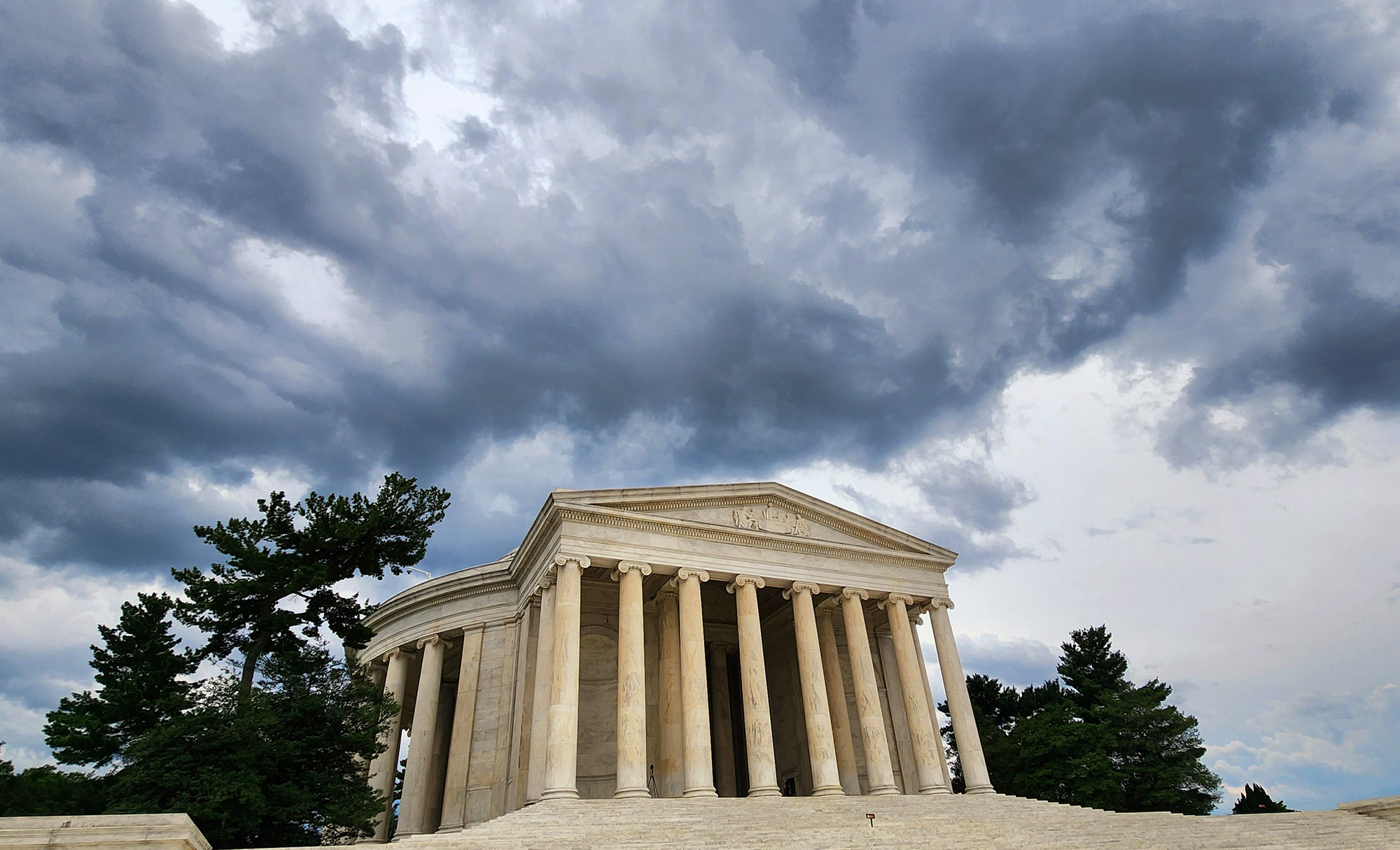 Storm clouds over the National Mall