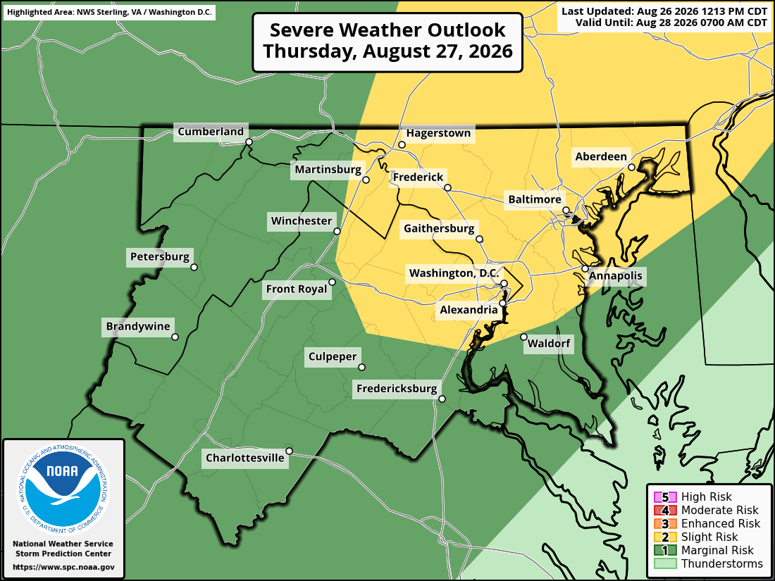 Strong to severe storms possible Thursday, along with isolated flooding