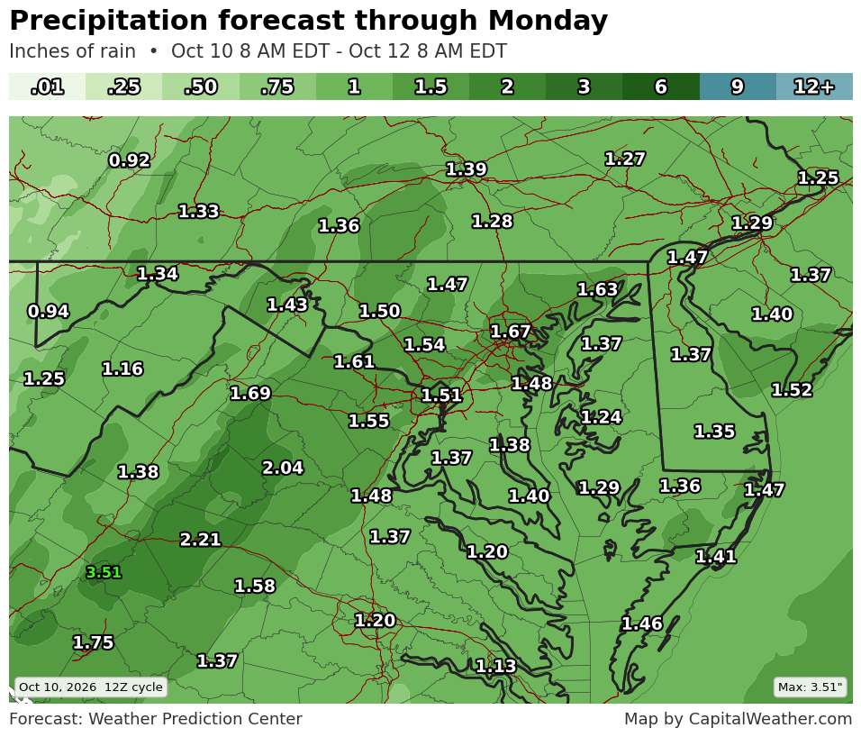 Isaias's remnants approach DC: More rain expected, with some severe storm risk