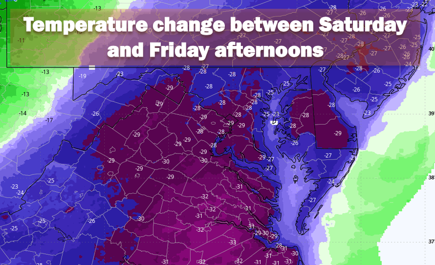 Friday night's storms could bring strong winds, then temperatures drop 2 Friday night's storms could bring strong winds, then temperatures drop