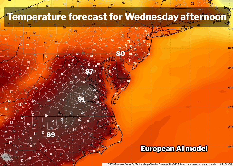 Weather whiplash ahead: Mid-80s this week, 30s this weekend