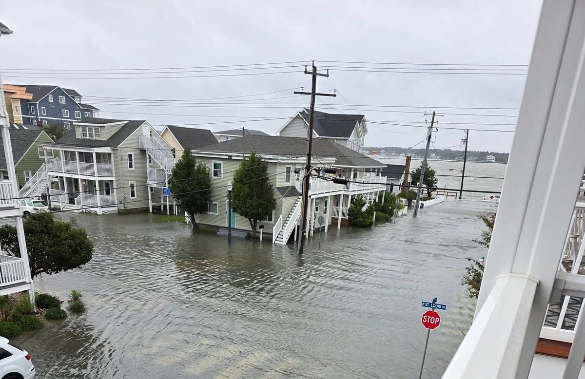 Nor'easter brings high winds and coastal flooding to Maryland and Delaware beaches