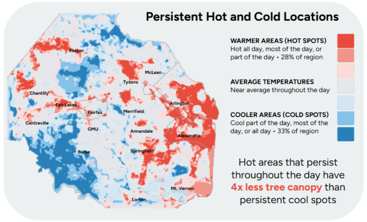 New maps reveal Northern Virginia's hottest and coolest neighborhoods