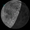 Image of moon showing location of upcoming impact by a spent rocket stage