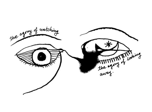 On Drawing the Act of Looking