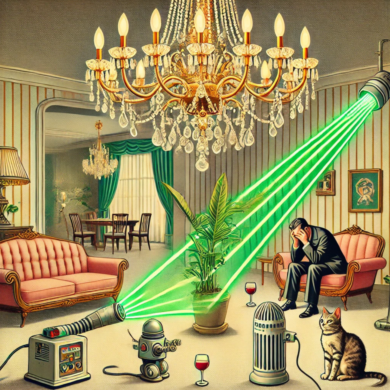 Lasers, Chandeliers and Flashbulbs