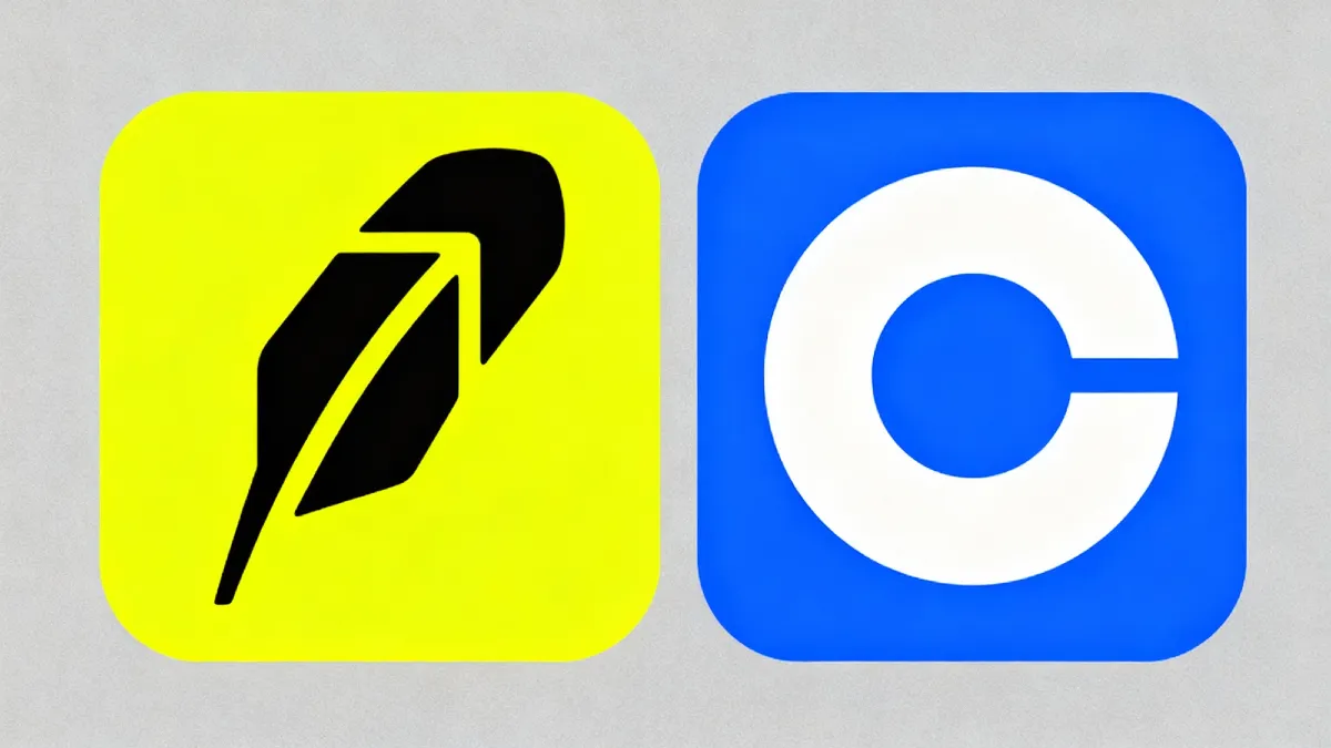 Robinhood and Coinbase are the two most popular entry points into the cryptocurrency market. 