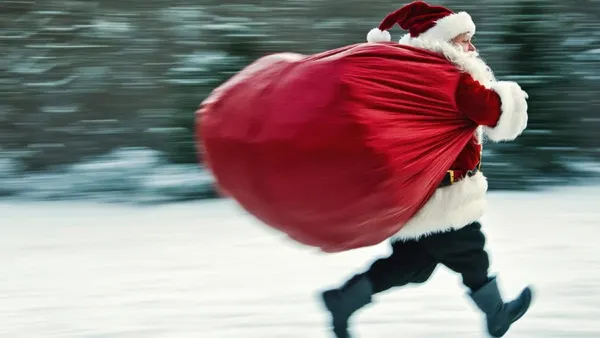 Santa is rolling this year. 