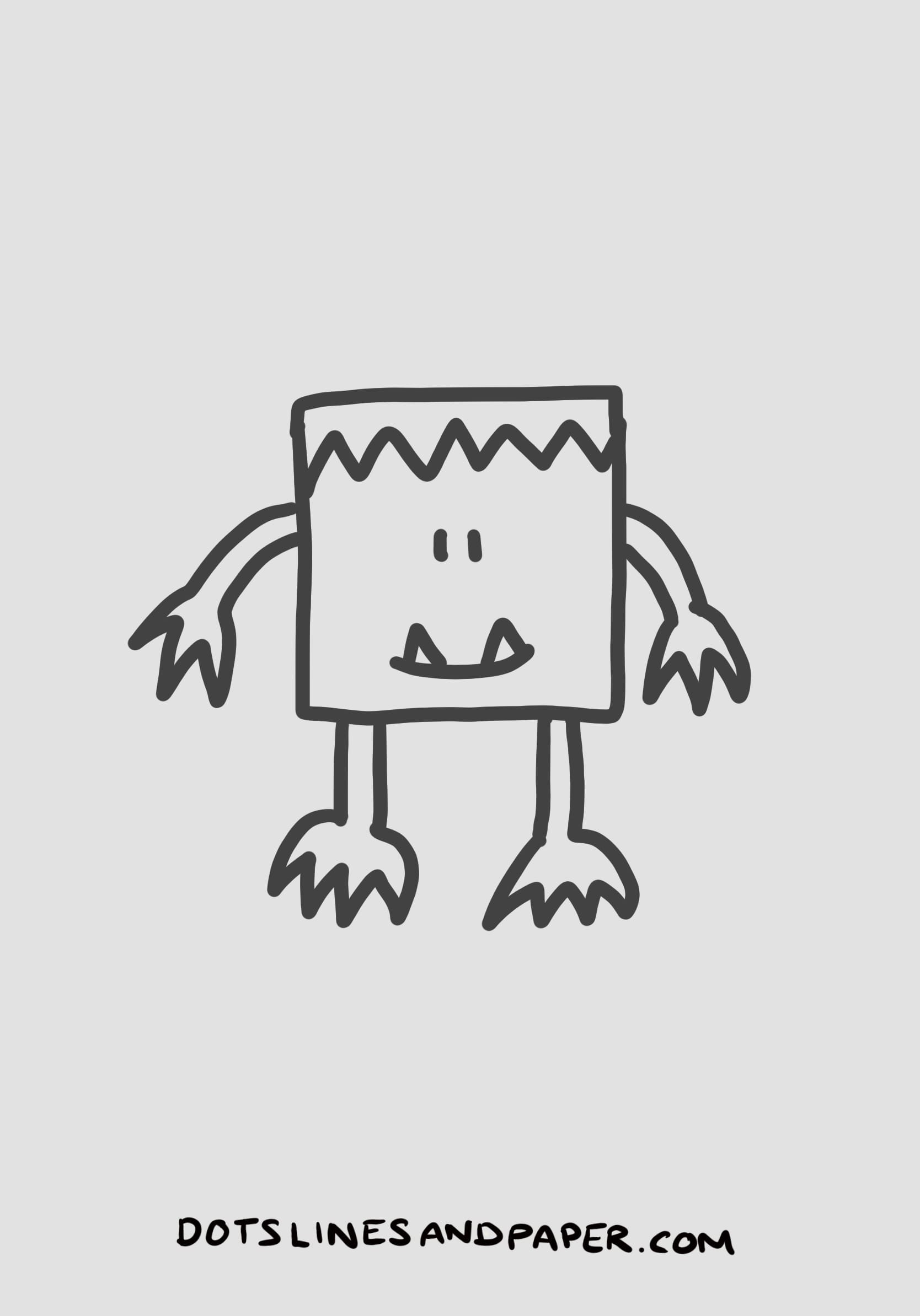 12 Easy Monster Drawing Ideas