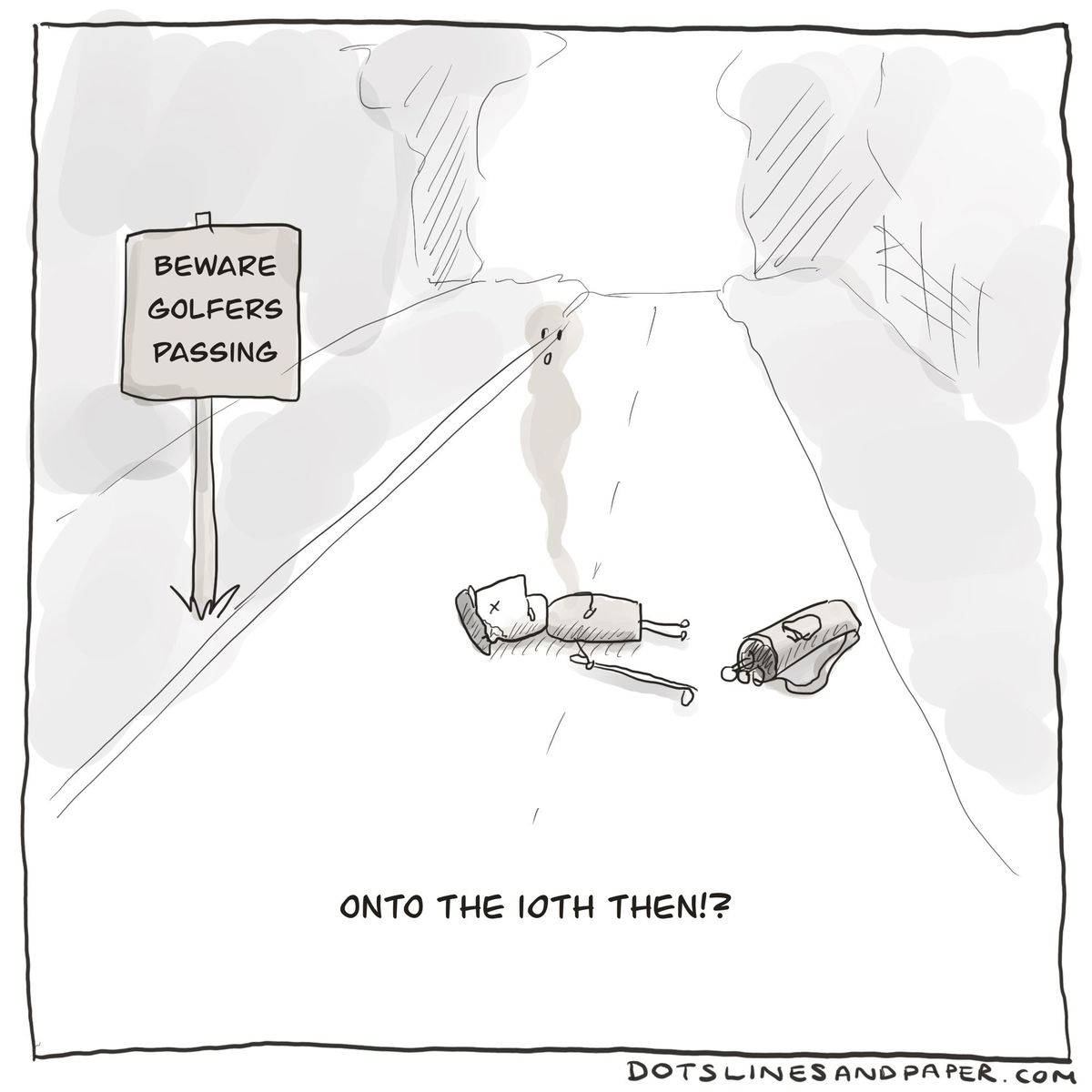 Beware Golfers Passing