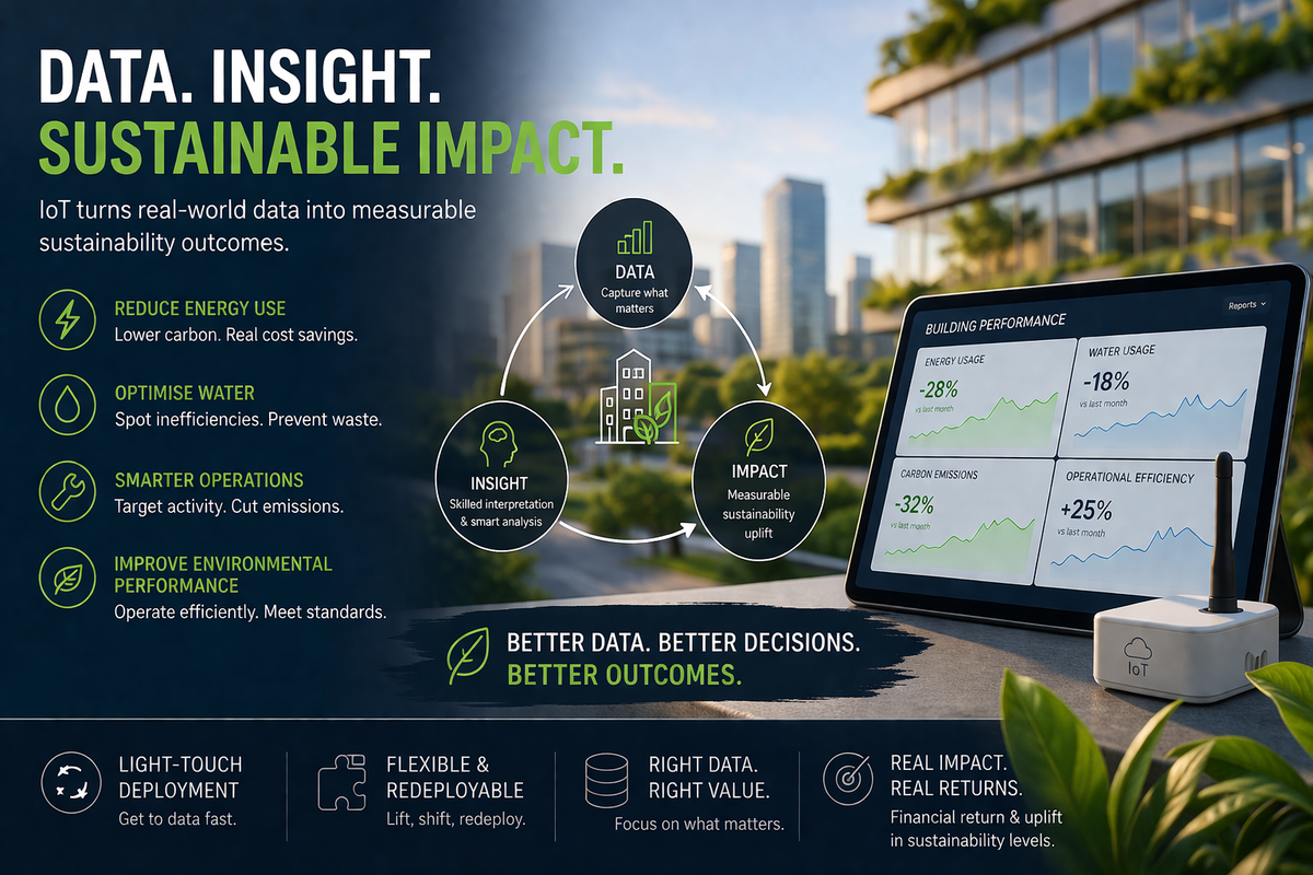 Can sustainability be meaningfully improved using IoT and associated services?