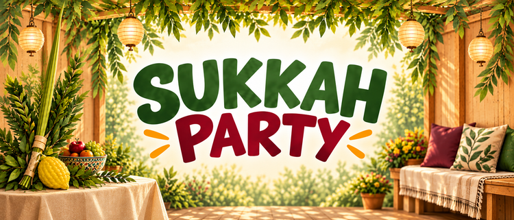 Sukkot Party In The Sukkah