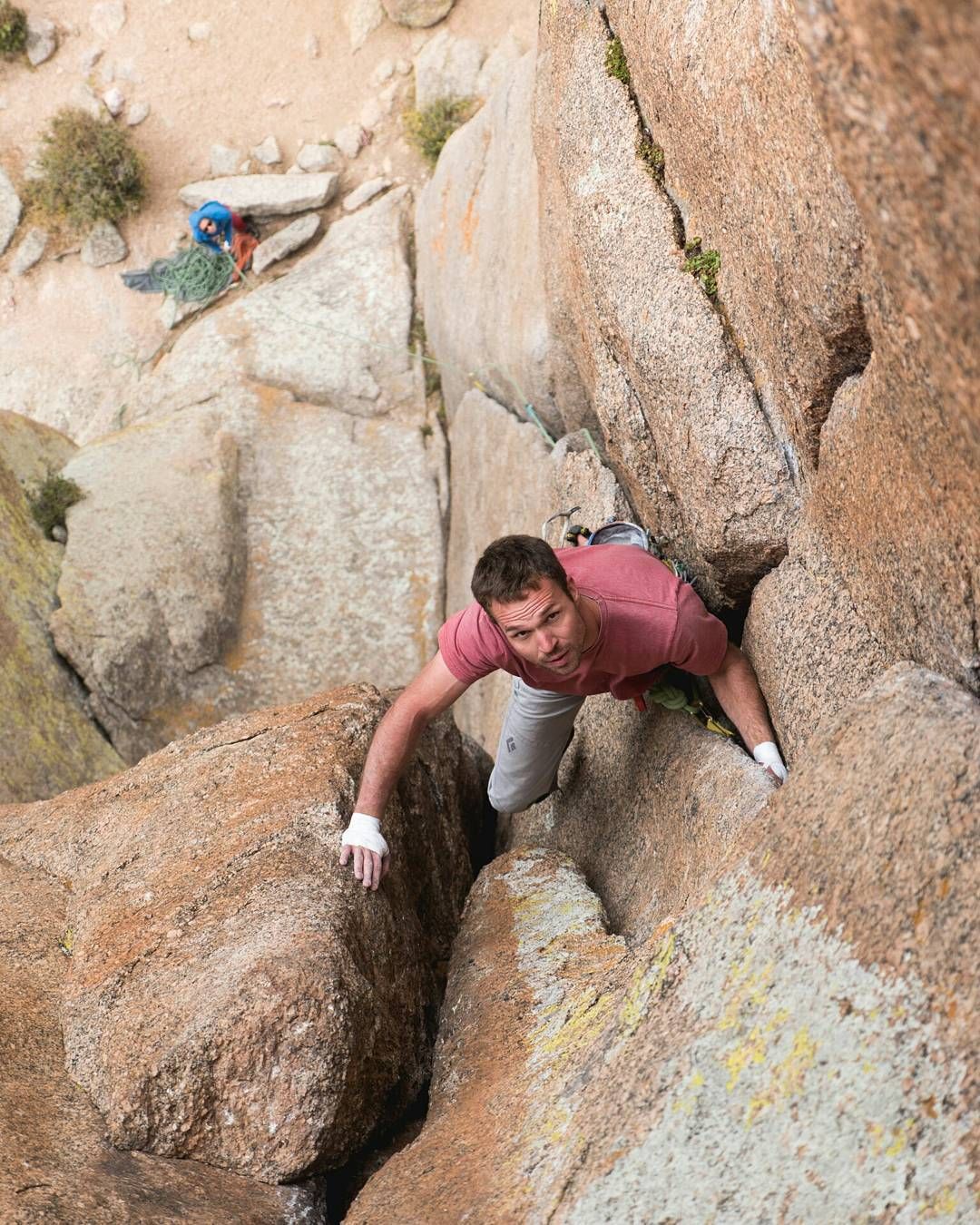 I wish I had it in me to lie and say he was doing Climbs of