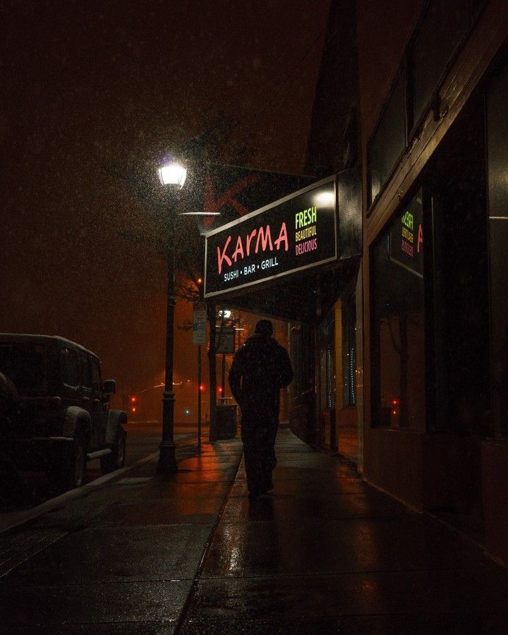 Winter snowstorm in the high desert