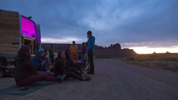 Spontaneous party at the Beef Basin lot
