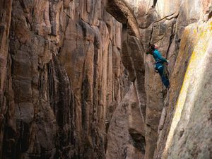 My favorite photo of what it feels like to climb in Fremont