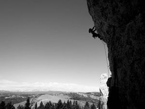 The lady Stebbins ropes the moon (10b?11a?)