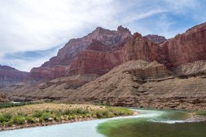 The confluence of the Little Colorado River in the Grand